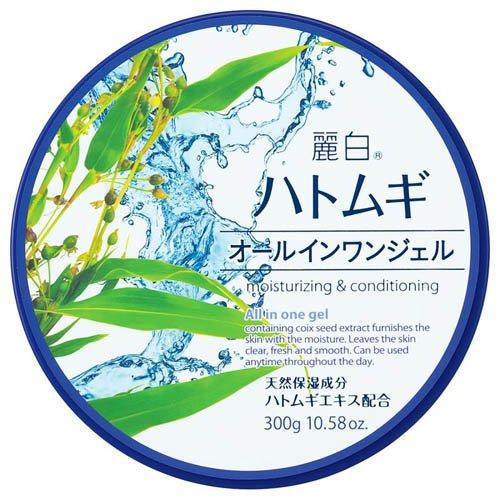 [熊野油脂]麗白 ハトムギ オールインワンジェル 300g x32個(天然保湿成分 ハトムギエキス配合 1品5役 無香料 無着色) 麗白 ハトムギ オールインワンジェル ( 300g ) : 爽快ドラッグ - 通販