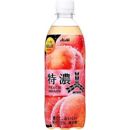 三ツ矢特濃ピーチスカッシュ ( 500ml×24本入 )/ 三ツ矢 : 爽快ドラッグ