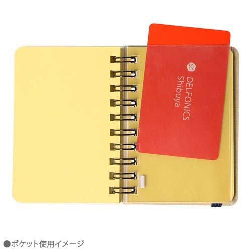 ロルバーン ポケット付メモ ミニ ダークブルー 500306-428 ( 1冊