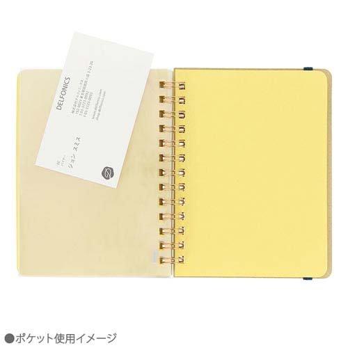 ロルバーン ポケット付メモ M クリアブルー 500928-720 ( 1冊 ) : 爽快