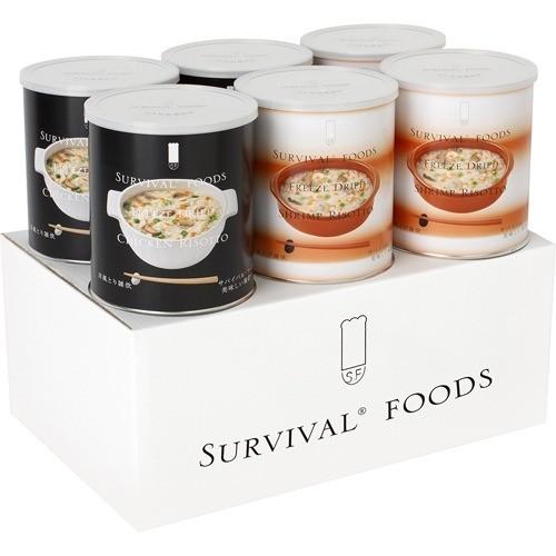 サバイバルフーズ 小缶 バラエティセット 洋風雑炊セット ( 6缶入(15食