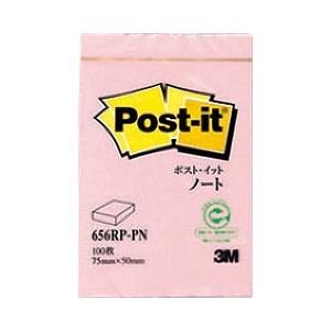 ポスト・イット 再生紙 スタンダード ノート656 ピンク 656RP-PN ( 100枚入 )｜soukai