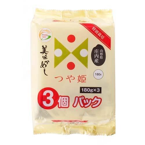 ドリームズファーム 美味かめし つや姫 山形県庄内産 ( 180g*3個入 )/ ドリームズファーム｜soukai