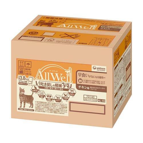 AllWell 早食いが気になる猫用 チキン味 挽き小魚とささみフリーズ