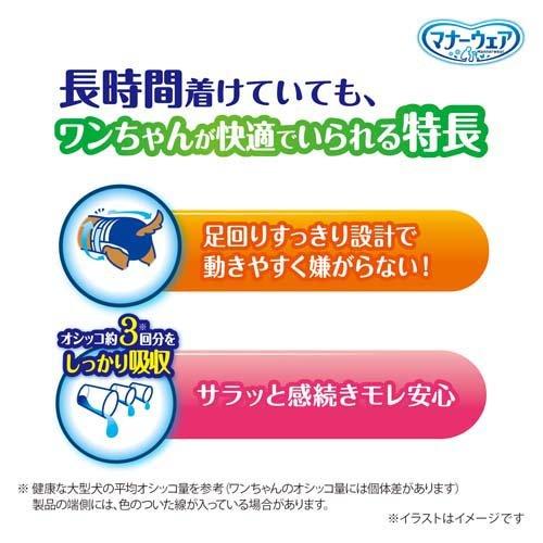 マナーウェア 長時間快適オムツ 男女共用 大型犬用 おむつ ユニ