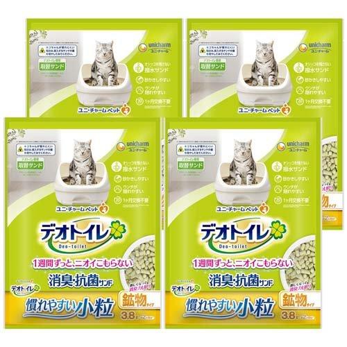 デオトイレ 消臭・抗菌サンド小粒 サンド 猫用トイレ ( 3.8L*4袋セット