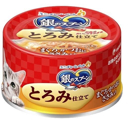 銀のスプーン 缶 とろみ仕立て まぐろ・かつおにささみ入り 銀のスプーン 缶 とろみ仕立て まぐろ・かつおにささみ入り