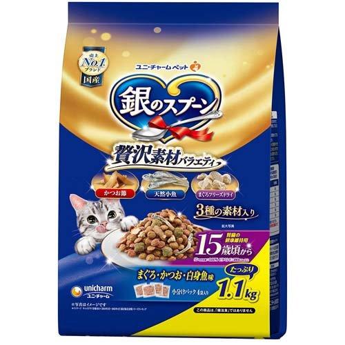 銀のスプーン 贅沢素材バラエティ 腎臓の健康維持用 15歳頃から ( 1.1 