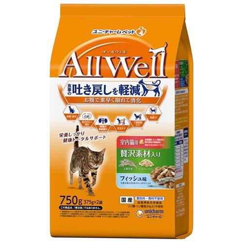 AllWell室内猫用贅沢素材入りフィッシュ味天然小魚とささみ