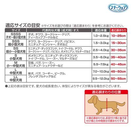 マナーウェア 男の子用 SSSS トラッドテイスト 犬用 おむつ ユニ