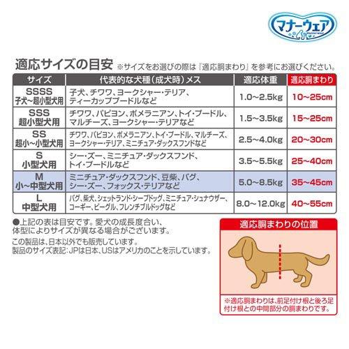 マナーウェア女の子用Mモーヴピンクドット・ピンクチェック ( 34枚入