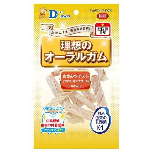 オーラルケアガム ささみツイスト やわらか(ササミ味) ( 10本 ) : 爽快