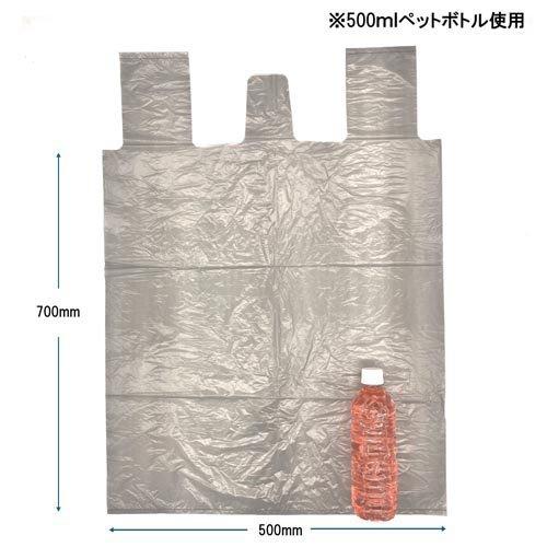 ジャパックス 手つきゴミ袋 グレー 半透明 30L TYH32 厚み：0.020mm