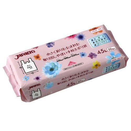 ジャパックス 取り出しやすいコンパクト取っ手付きポリ袋 45L 白半透明 HCP-45 ( 50枚入 ) :4521684263810:爽快ドラッグ - 通販 - Yahoo!ショッピング