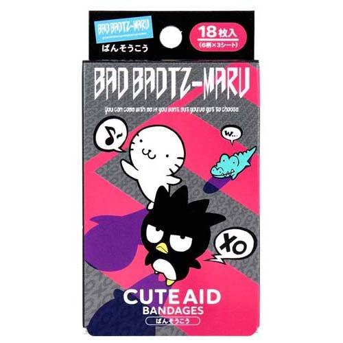 キャラクターばんそうこう CUTE AID バッドばつ丸 ( 18枚入 ) : 爽快