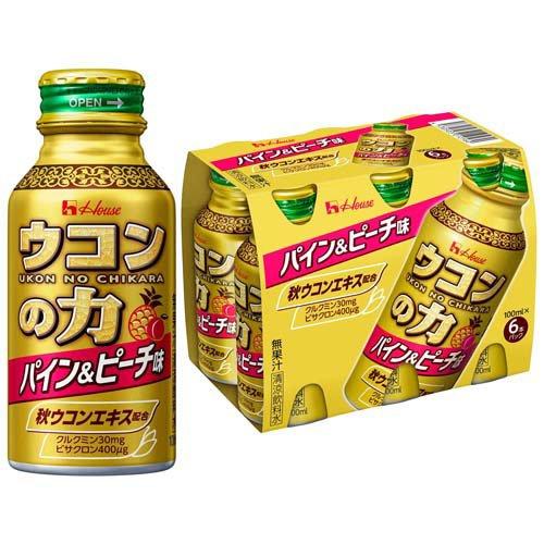 ウコンの力 パイン&ピーチ味 ( 100ml*6本入 )/ : 爽快ドラッグ - 通販