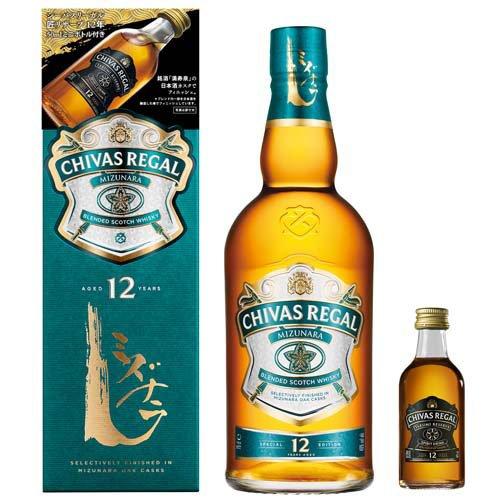 企画品)シーバスリーガル ミズナラ 12年 匠リザーブ ミニチュア付き