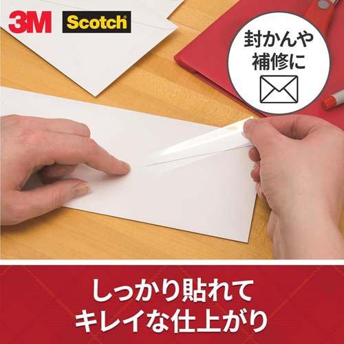 3M スコッチ 透明 粘着 セロハンテープ 幅18mm 長さ50m 500-3-18-10P