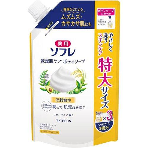 薬用ソフレ 乾燥肌ケアボディソープ つめかえ用 ( 1200ml )/ ソフレ