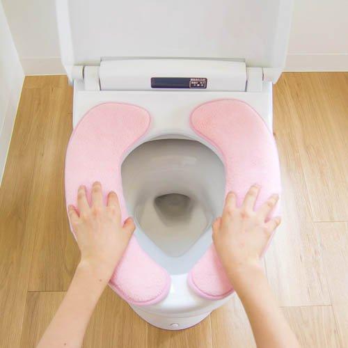 ラクラク 便座クッション アンジェ ピンク ( 1枚 )/ オカ(OKA) : 爽快