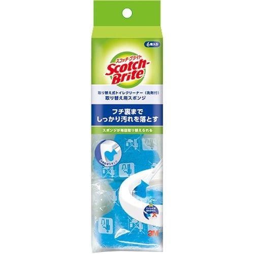 スコッチ ブライト 取り替え式 トイレクリーナー 洗剤付取り替え用 スポンジ 6コ入 スコッチブライト Scotch Brite 爽快ドラッグ 通販 Yahoo ショッピング