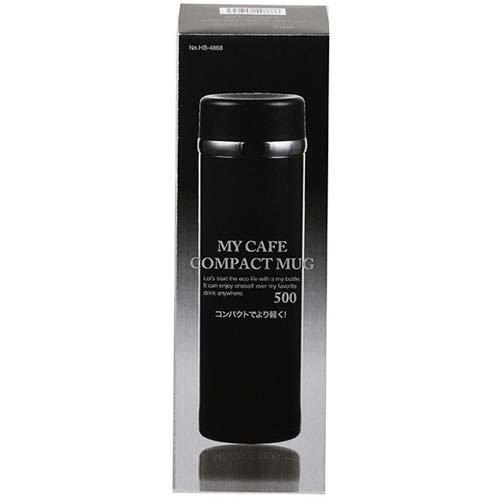 マイカフェ コンパクトマグ 500ml ブラック HB-4868 ( 1個 ) : 爽快