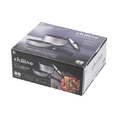 chiiino (チーノ) ふっ素 IH対応 取っ手が取れる フライパンセット 4点