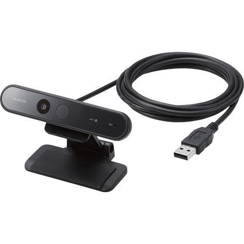 エレコム WEBカメラ PCカメラ 200万画素 マイク内蔵 ブラック UCAM