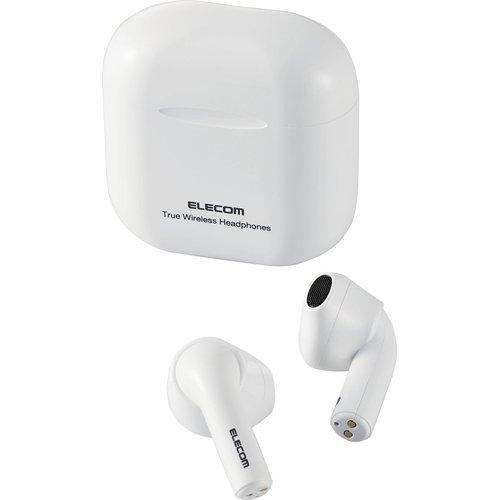 エレコム ワイヤレスイヤホン Bluetooth セミオープン 超小型 ホワイト