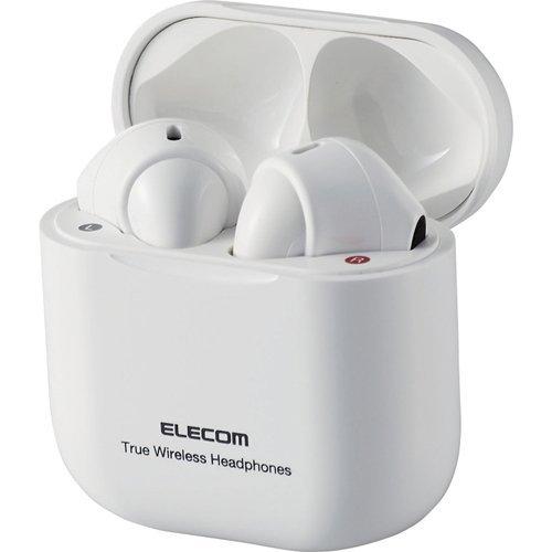 エレコム ワイヤレスイヤホン Bluetooth セミオープン 超小型 ホワイト