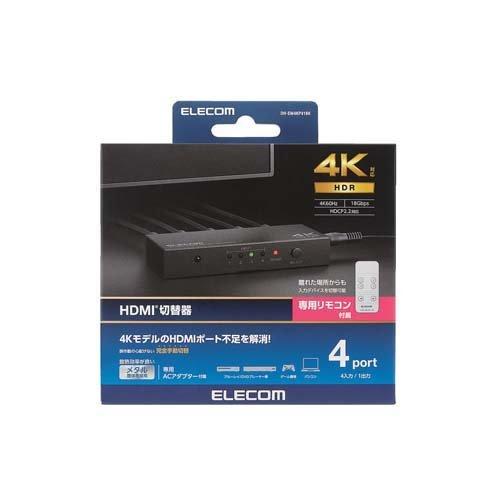エレコム HDMI切替器 4ポート マルチディスプレイ ミラーリング 専用
