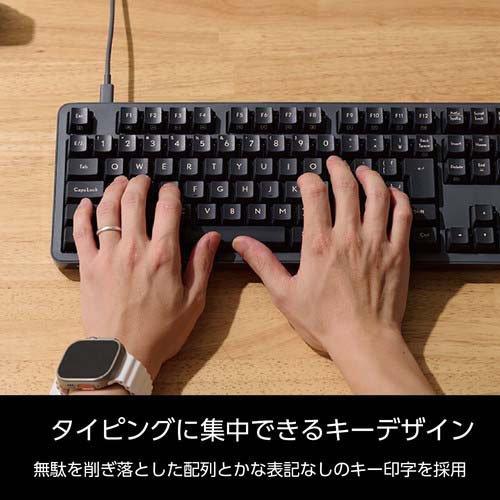 エレコム キーボード 有線 着脱式USBケーブル 赤軸 リニア テンキー付き グレー ( 1台 )_2