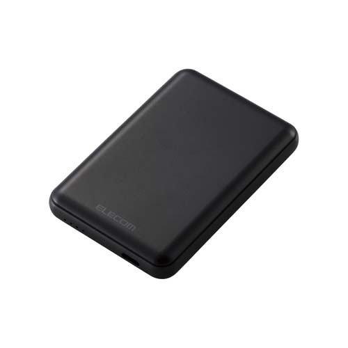 エレコム モバイルバッテリー 5000mAh 軽量 薄型 15W ブラック ( 1台 )