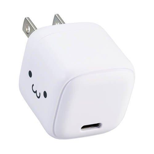エレコム Type-C 充電器 折りたたみ式 コンセント しろちゃん ( 1個