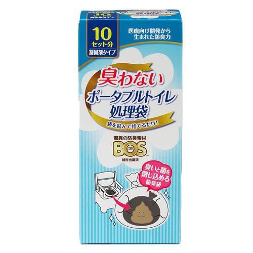 ボス臭わないポータブルトイレ処理袋 ( 10セット )/ 防臭袋BOS : 爽快