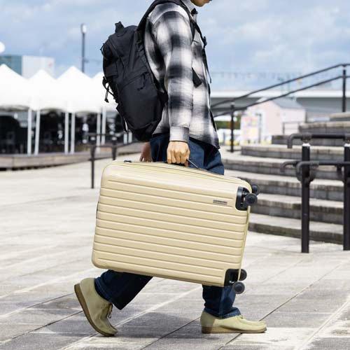 スーツケース Mサイズ カーキ TSA ダブルファスナー UV-89 ( 1個 )/ キャプテンスタッグ｜soukai｜03