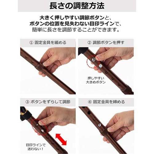 ストリックスデザイン 踏ん張りつえ先ステッキ 太め 折り畳み式