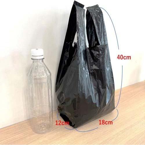 コア 消臭袋 持ち手付き ポリ袋 5L 黒 マチ付き boxタイプ ST-050 ( 50