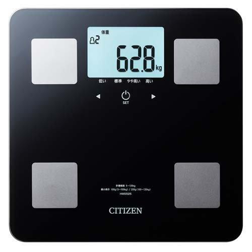 シチズン 体組成計 体重計 HMS525-BK ブラック 薄型 ( 1台 )/ CITIZEN