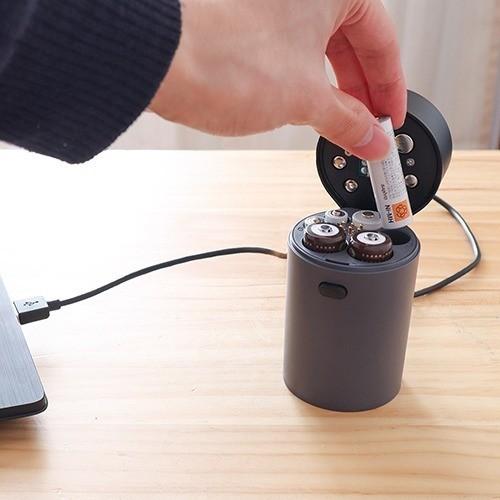 サンコー 入れるだけusb電池充電器 充電ポット Cusbsdbc 1個 爽快ドラッグ 通販 Yahoo ショッピング