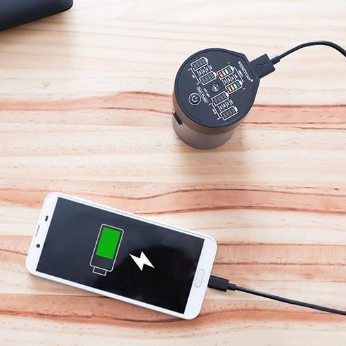 サンコー 入れるだけusb電池充電器 充電ポット Cusbsdbc 1個 爽快ドラッグ 通販 Yahoo ショッピング