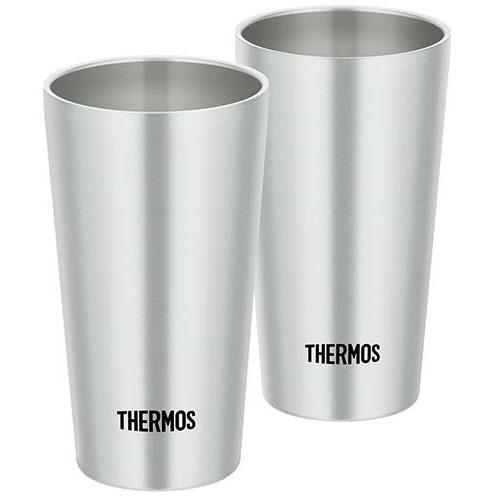 サーモス 真空断熱タンブラー ステンレス JDI-300P S ( 2コ入