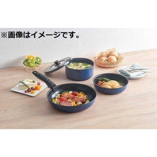 サーモス デュラブルシリーズ 取っ手のとれる炒め鍋 24cm KVC-024D IBL
