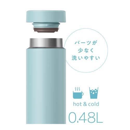 サーモス 真空断熱ケータイマグ 0.48L JON-480 LB ライトブルー ( 1個