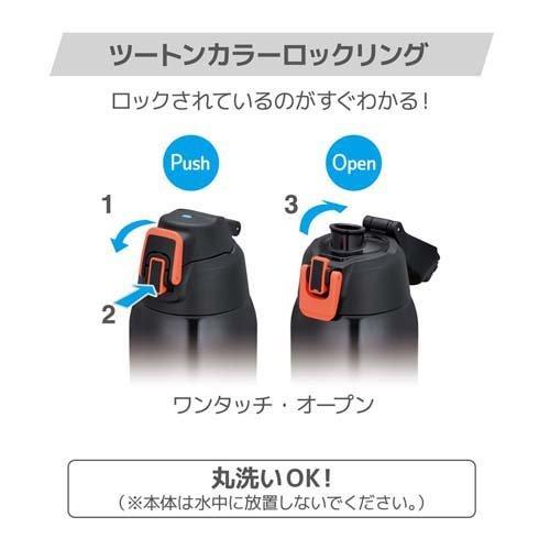 サーモス 真空断熱スポーツボトル 1.5L FHT-1502F BKV ブラック