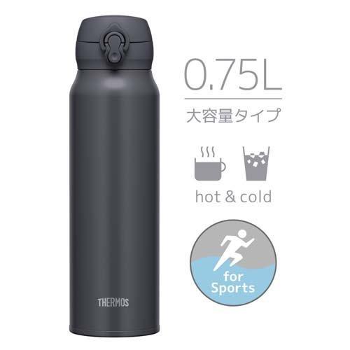サーモス 水筒 真空断熱ケータイマグ 0.75L スモークブラック JNL-756