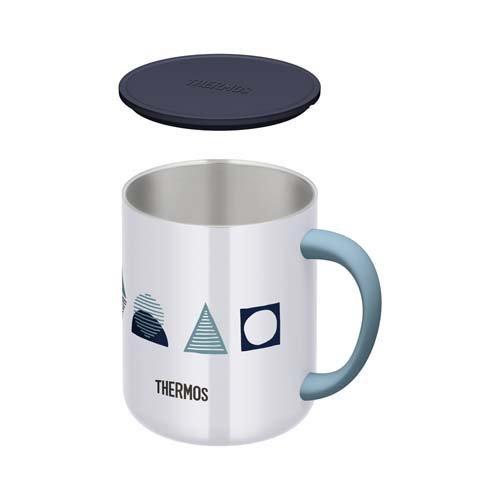 サーモス 真空断熱マグカップ 450ml ネイビーパターン JDG-452LTD NV