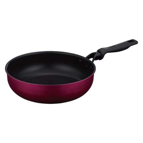 サーモス デュラブルシリーズ IH対応 炒め鍋 30cm レッド KFM-030D R