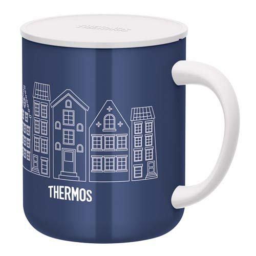 サーモス 真空断熱マグカップ 0.45L ホワイトネイビー JDG-453LTD WH