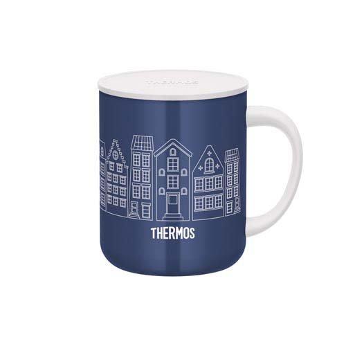 サーモス 真空断熱マグカップ 0.45L ホワイトネイビー JDG-453LTD WH
